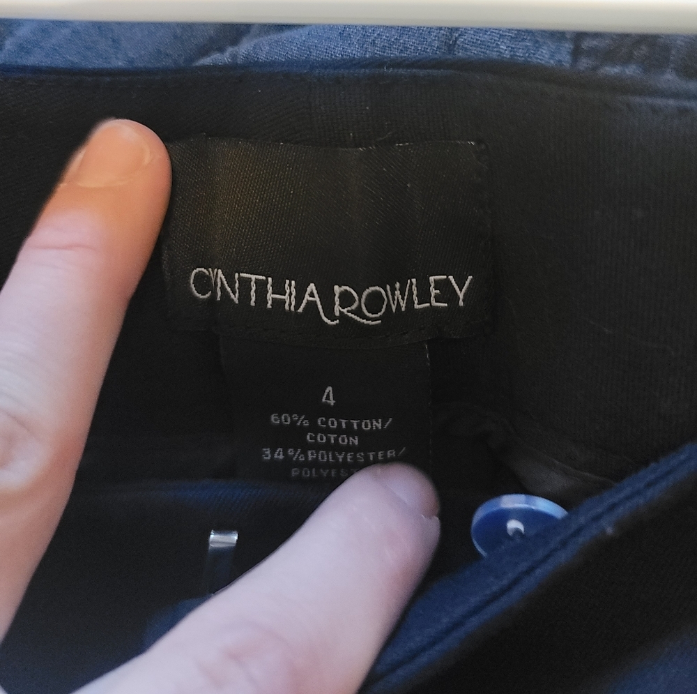 Cynthia Rowley Navy Dress Pants size 4